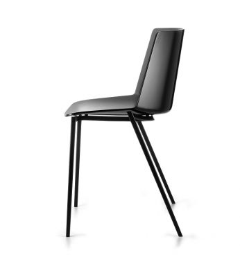 AÏKU Chair 4 Metal Legs Black MDF Italia